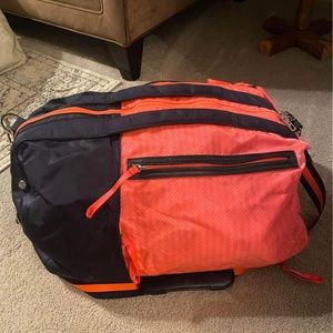 Neon duffel bag